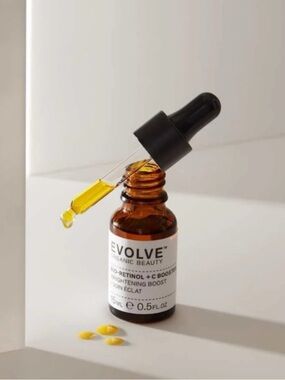 EVOLVE ORGANIC BEAUTY BIO-RETINOL & VITAMIN C BOOSTER (NEW IN BOX) was $38